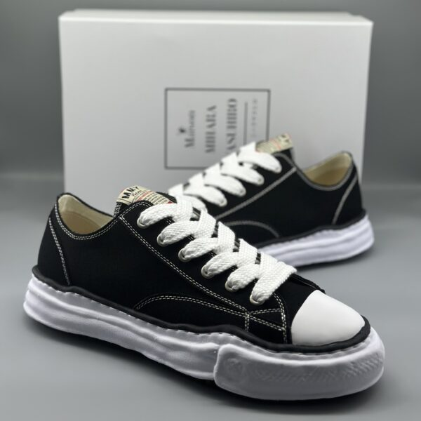 Maison Mihara Yasuhiro Peterson OG Sole Canvas Low Black A05FW702
