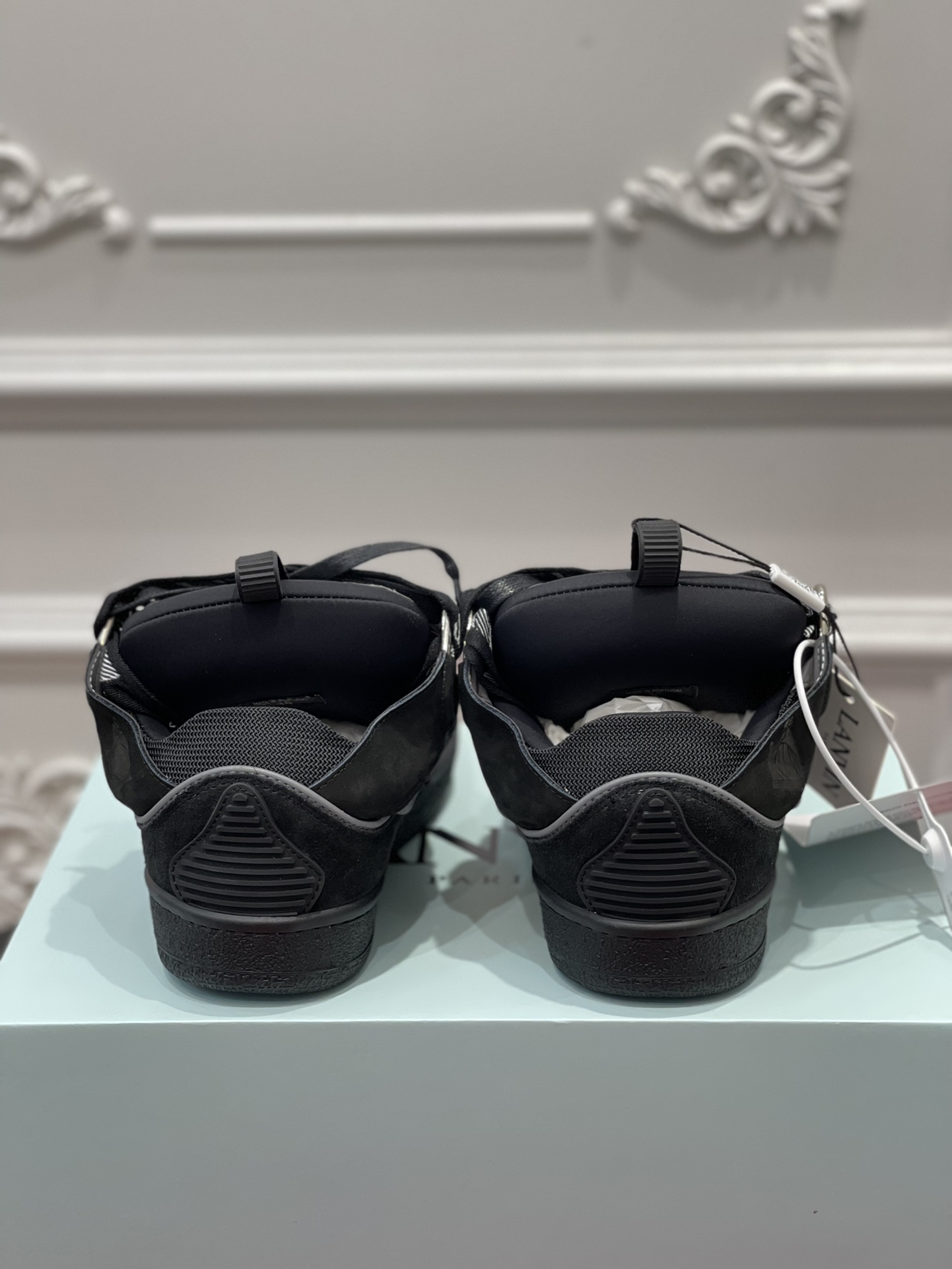 Lanvin Curb Sneaker Black Grey FM-SKRK11-REFL-P2210