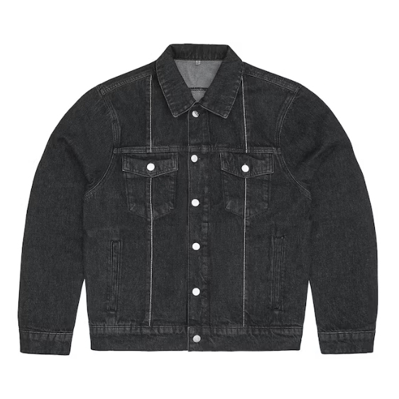 Corteiz C-Star Stitch-Down Denim Suit Black