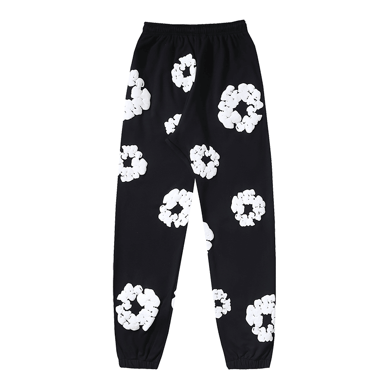 Denim Tears The Cotton Wreath Sweatpants Black