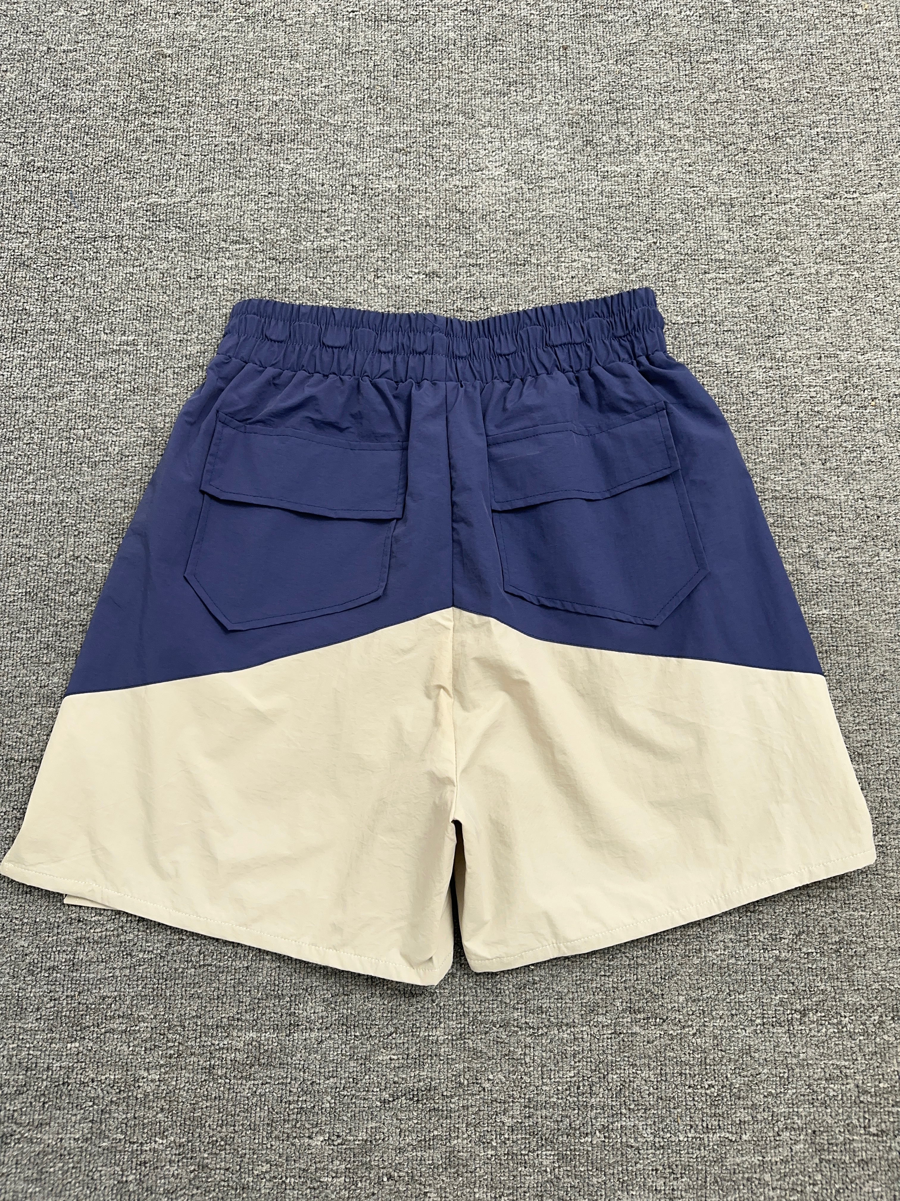 Rhude Cupro Yachting Shorts Navy/White