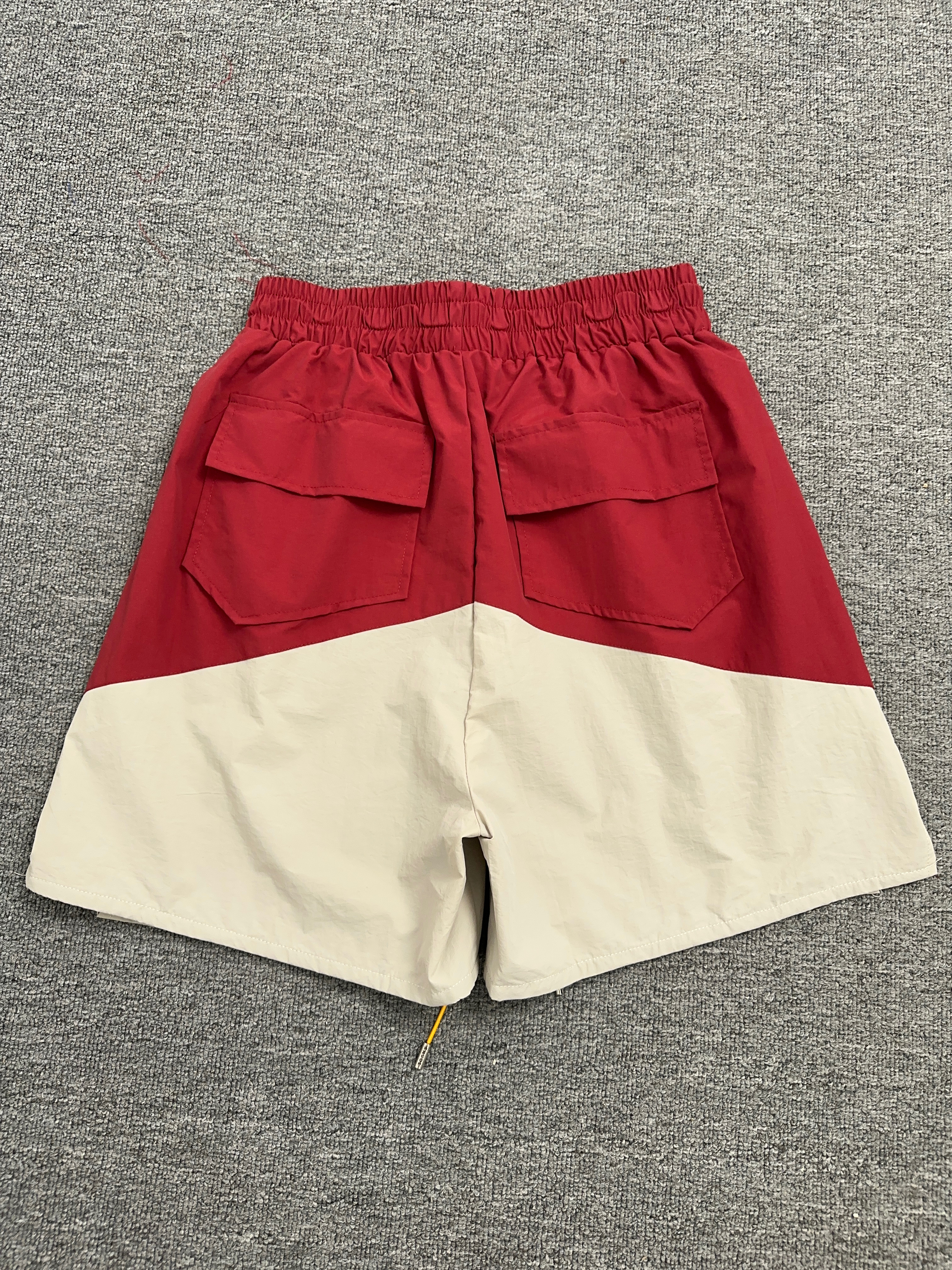 Rhude Cupro Yachting Shorts Maroon/White