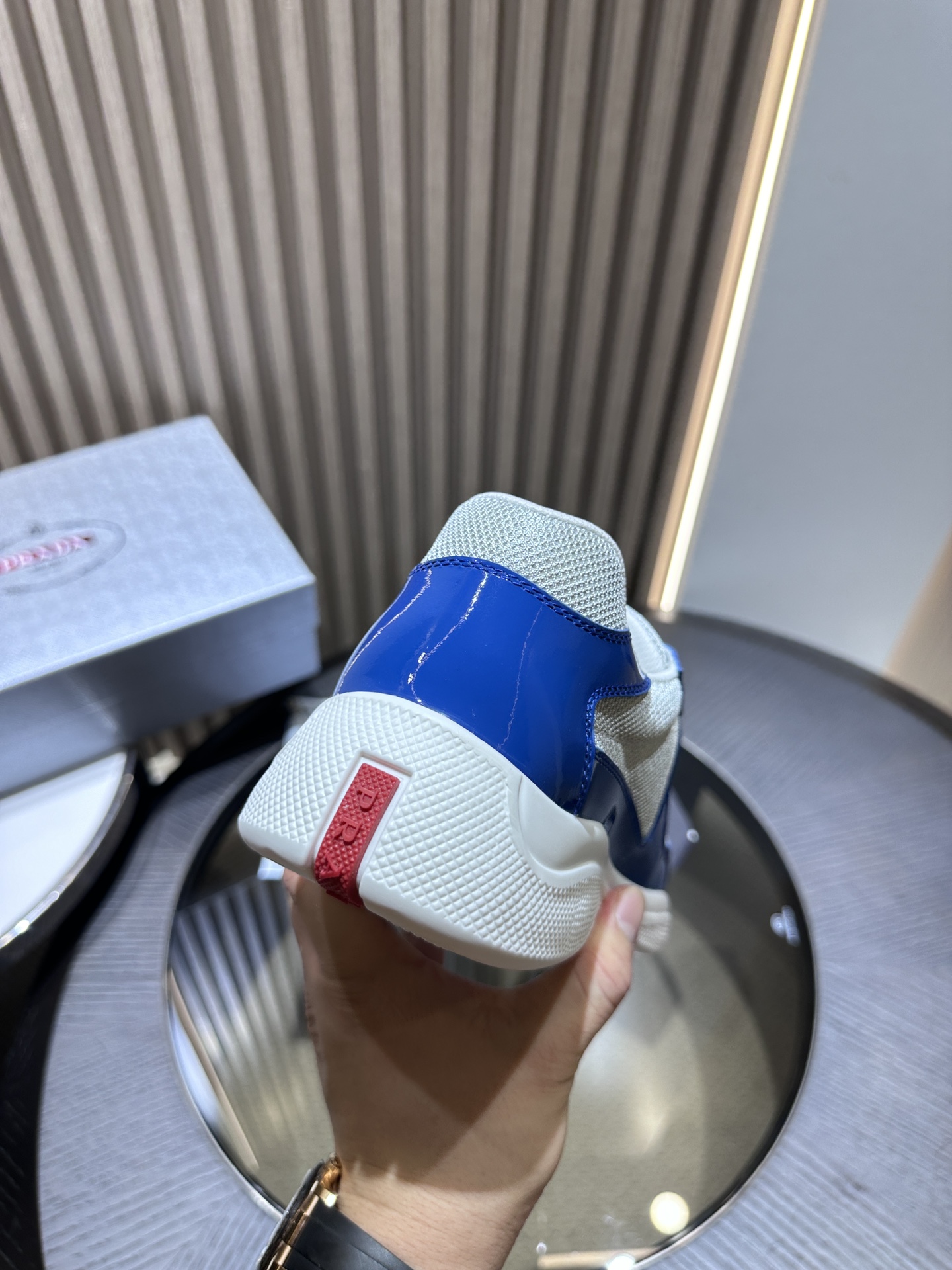 Prada America’s Cup Blue Silver 4E3400_ASZ_F0X8Y_F_G000