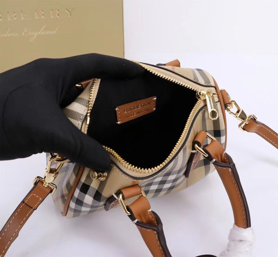 Burberry Check Bowling Mini Bag