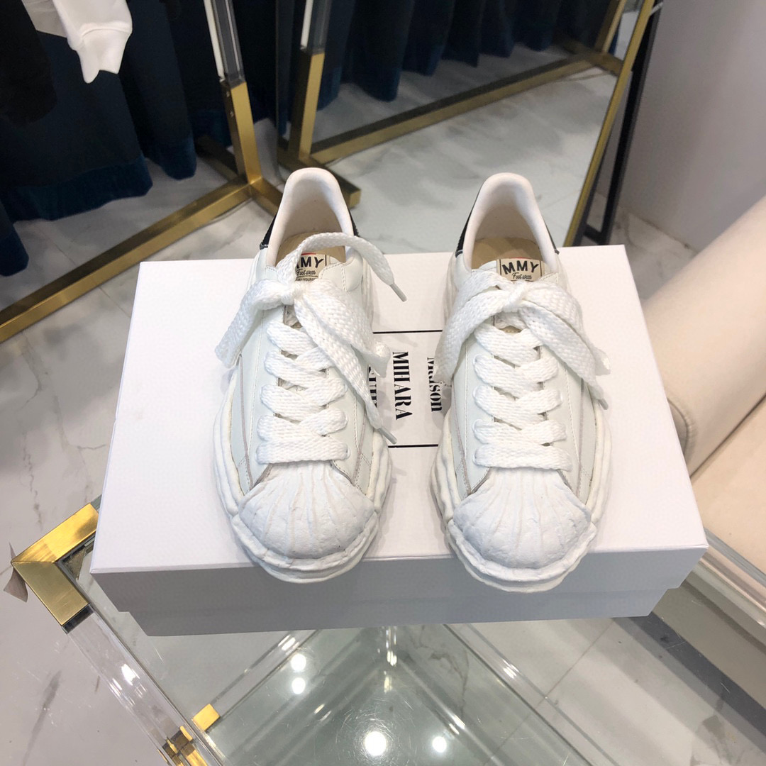 Maison Mihara Yasuhiro Blakey OG Sole Leather Low White A06FW702