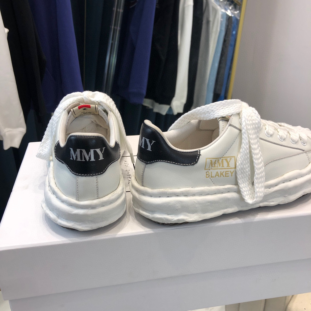 Maison Mihara Yasuhiro Blakey OG Sole Leather Low White A06FW702