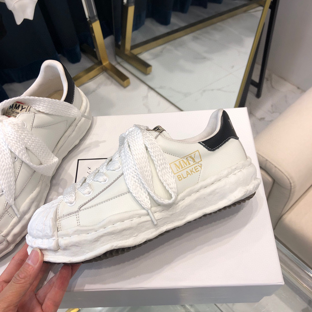 Maison Mihara Yasuhiro Blakey OG Sole Leather Low White A06FW702
