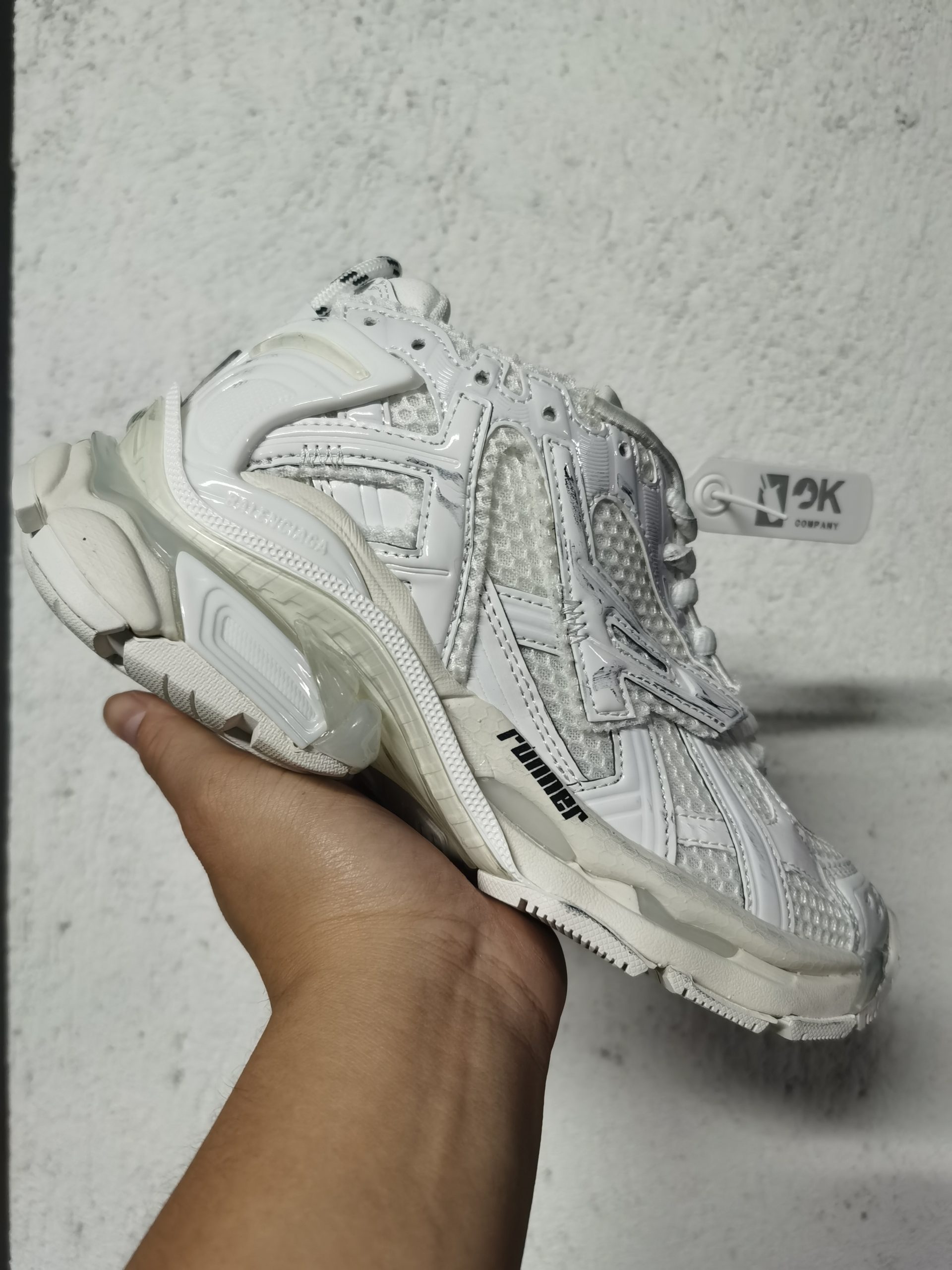 Balenciaga Runner Leather Free White