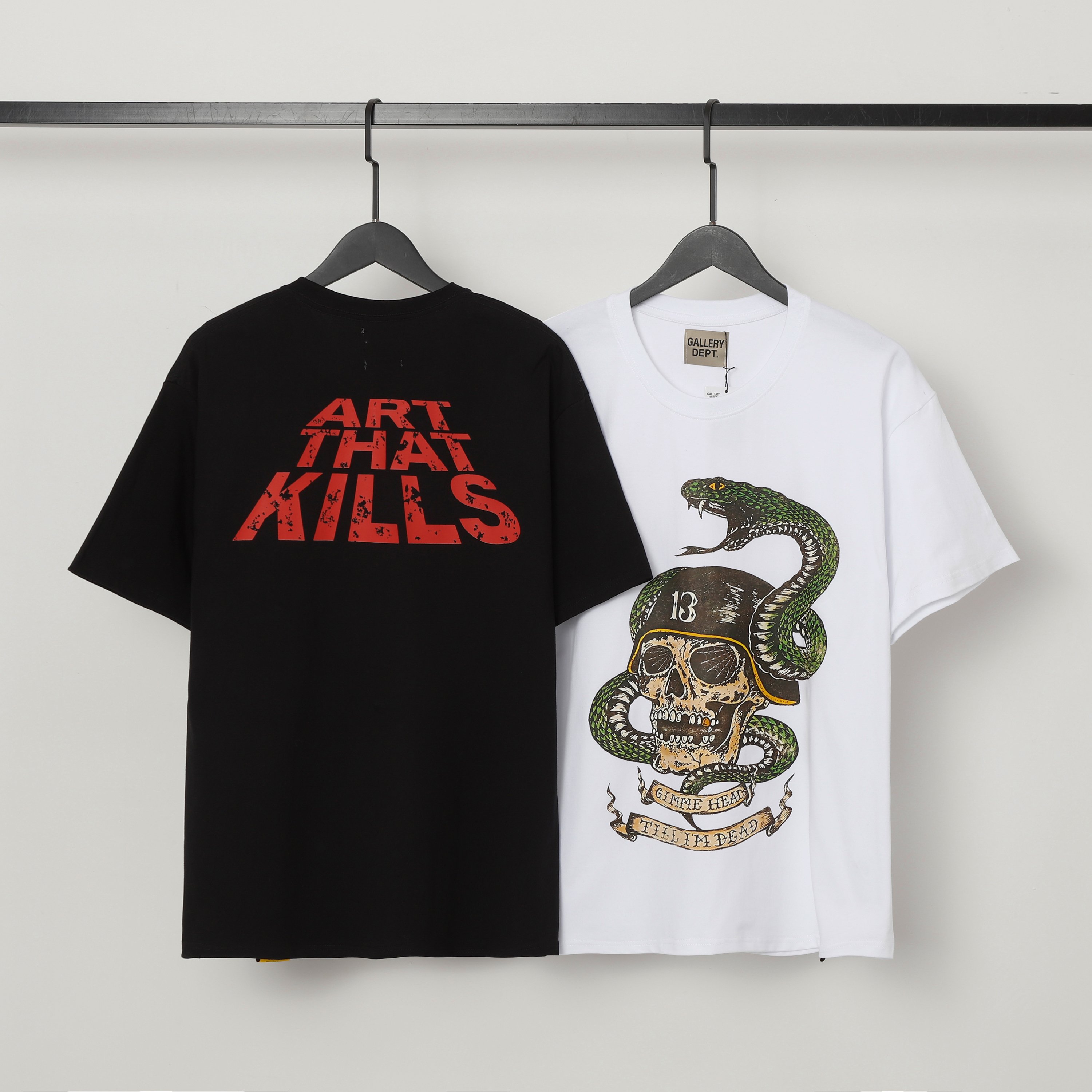 Gallery Dept. Print T-shirt White D3287