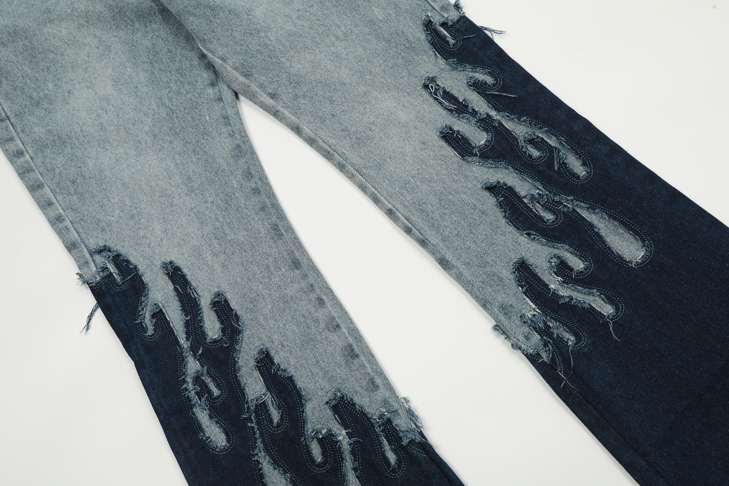 Gallery Dept. Denim Spliced Flame Wash Spliced Jeans QC00130