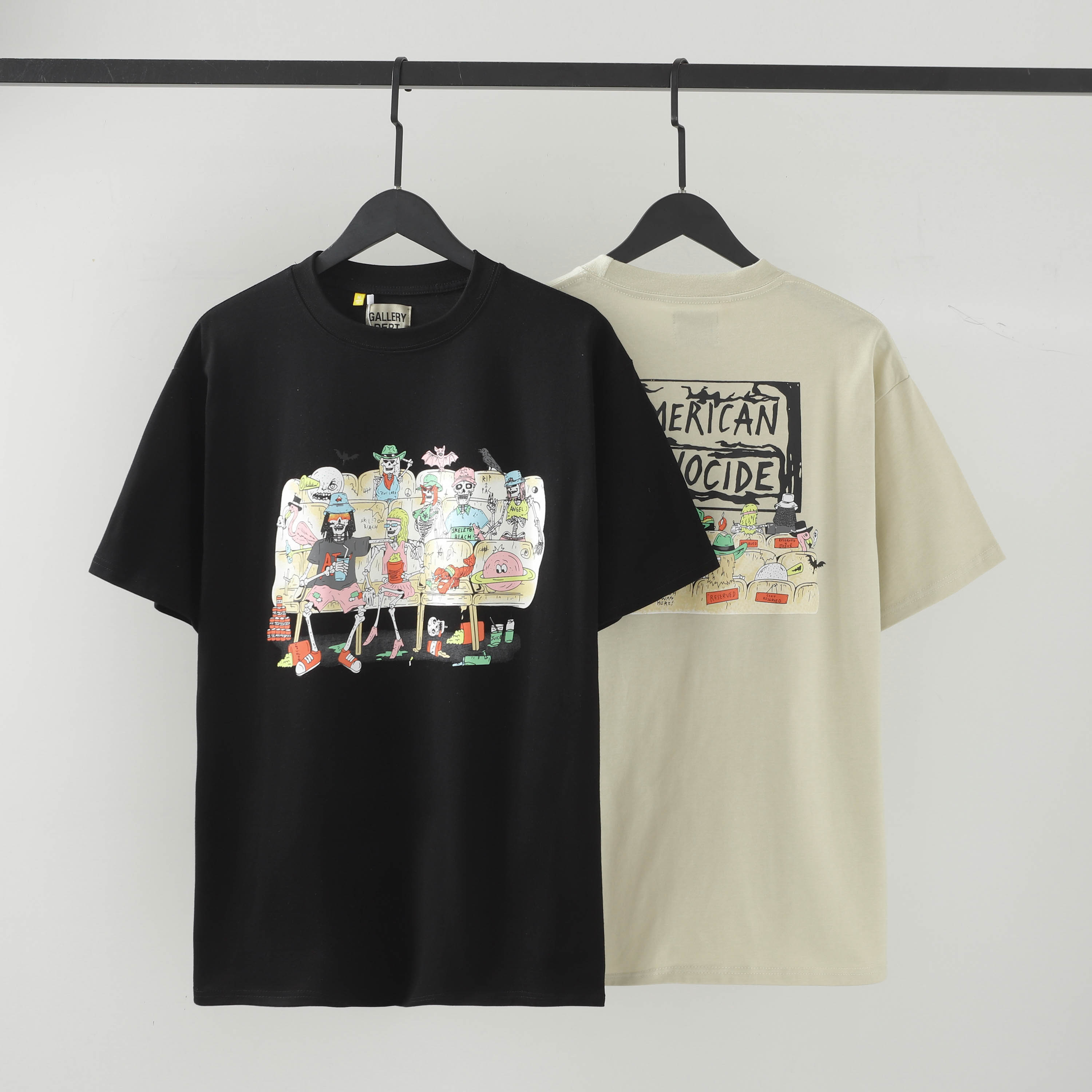 Gallery Dept. Print T-shirt Black D3299