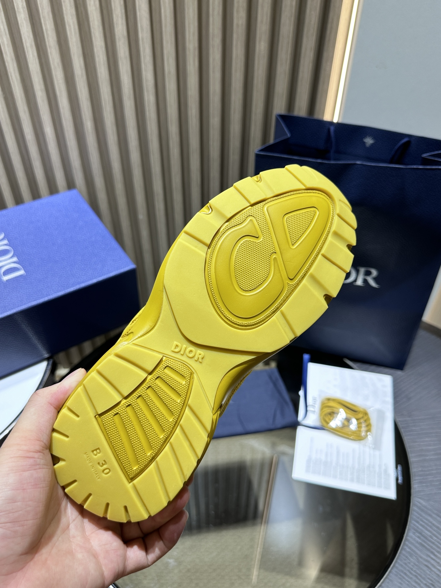 Dior x Stone Island B30 Sneaker Yellow  3SN279ZAN_H225