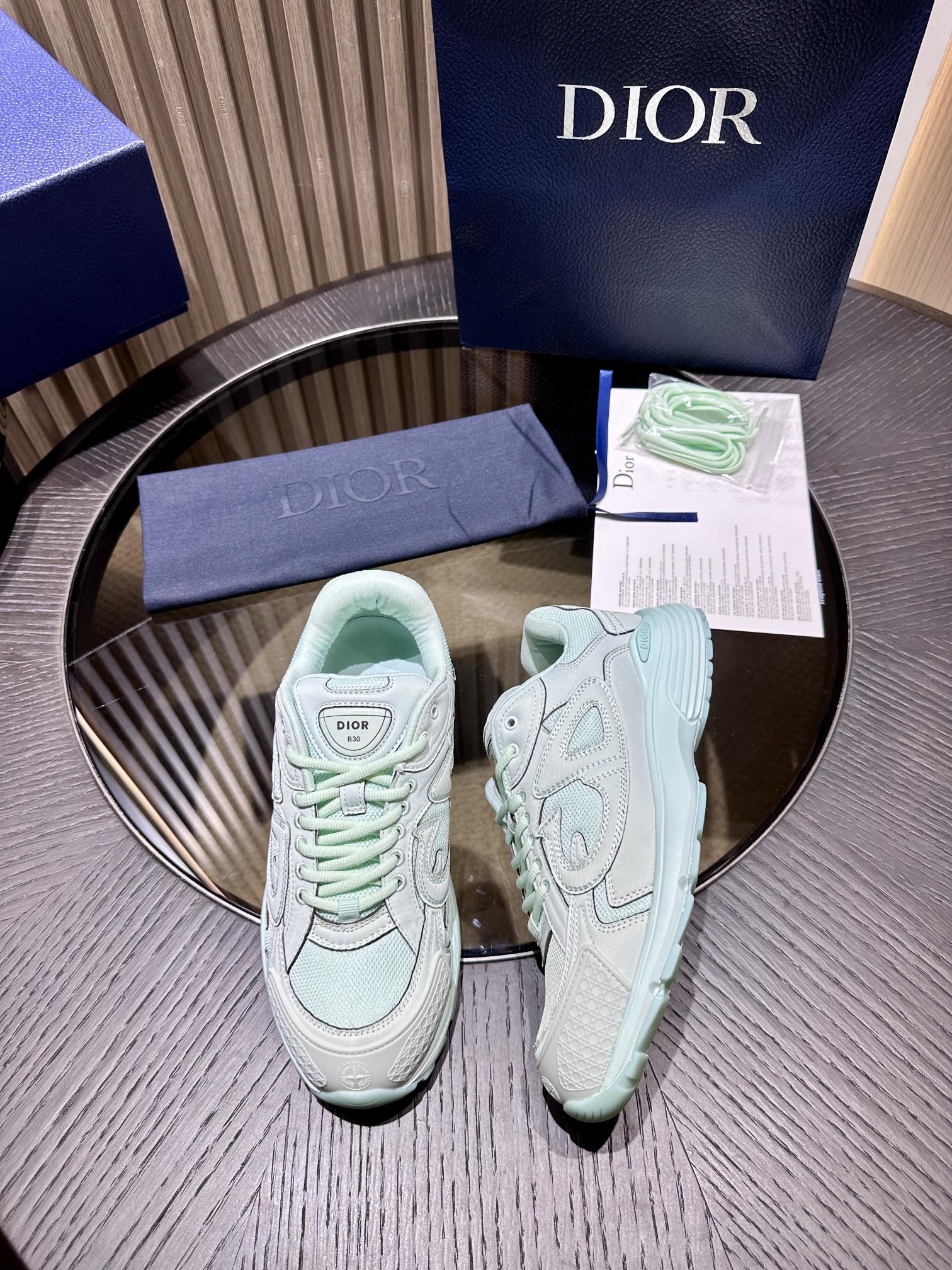 Dior x Stone Island B30 Sneaker Light Green 3SN279ZAN_H440