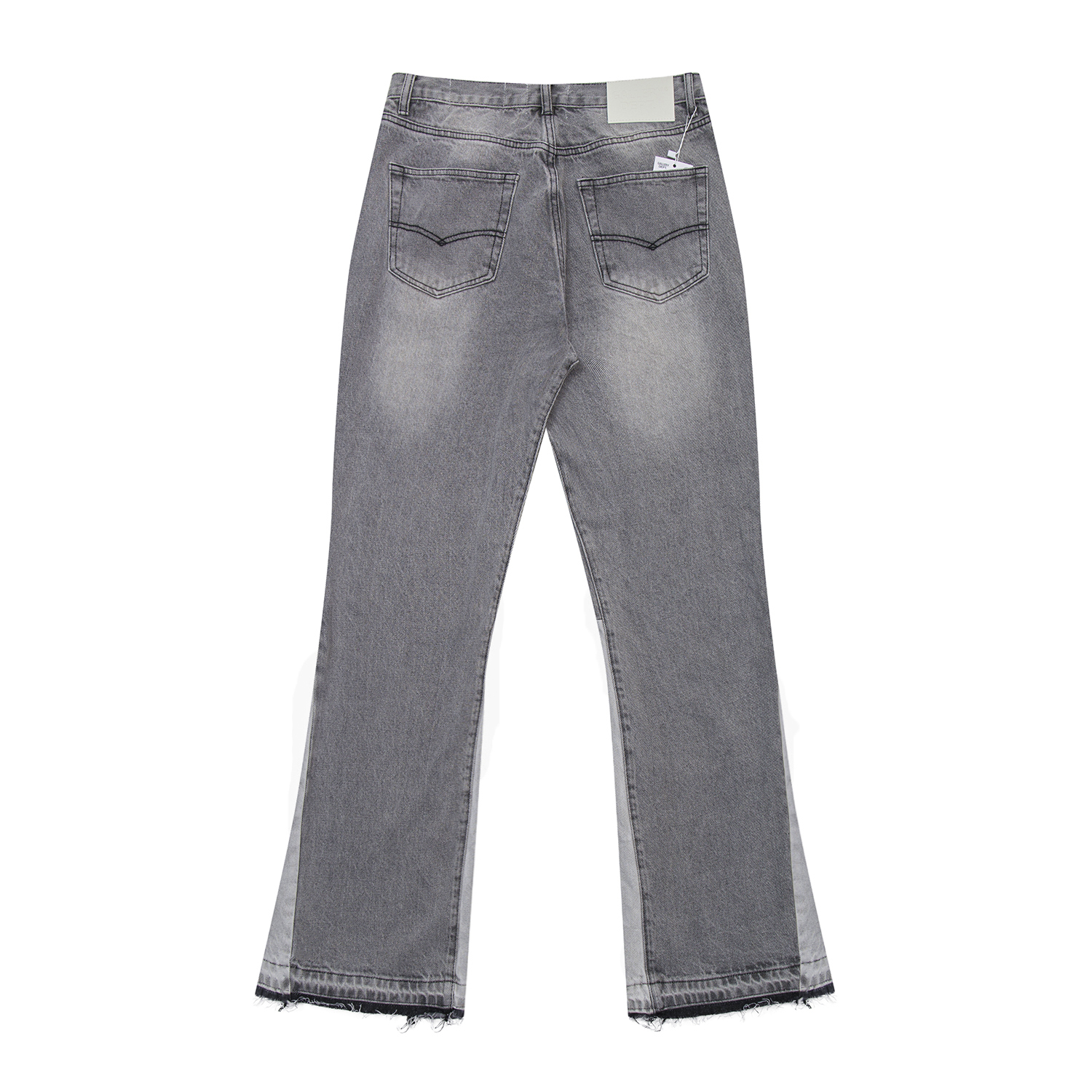 Gallery Dept. Splash Ink Ripped Washed Grey Jeans YC00120