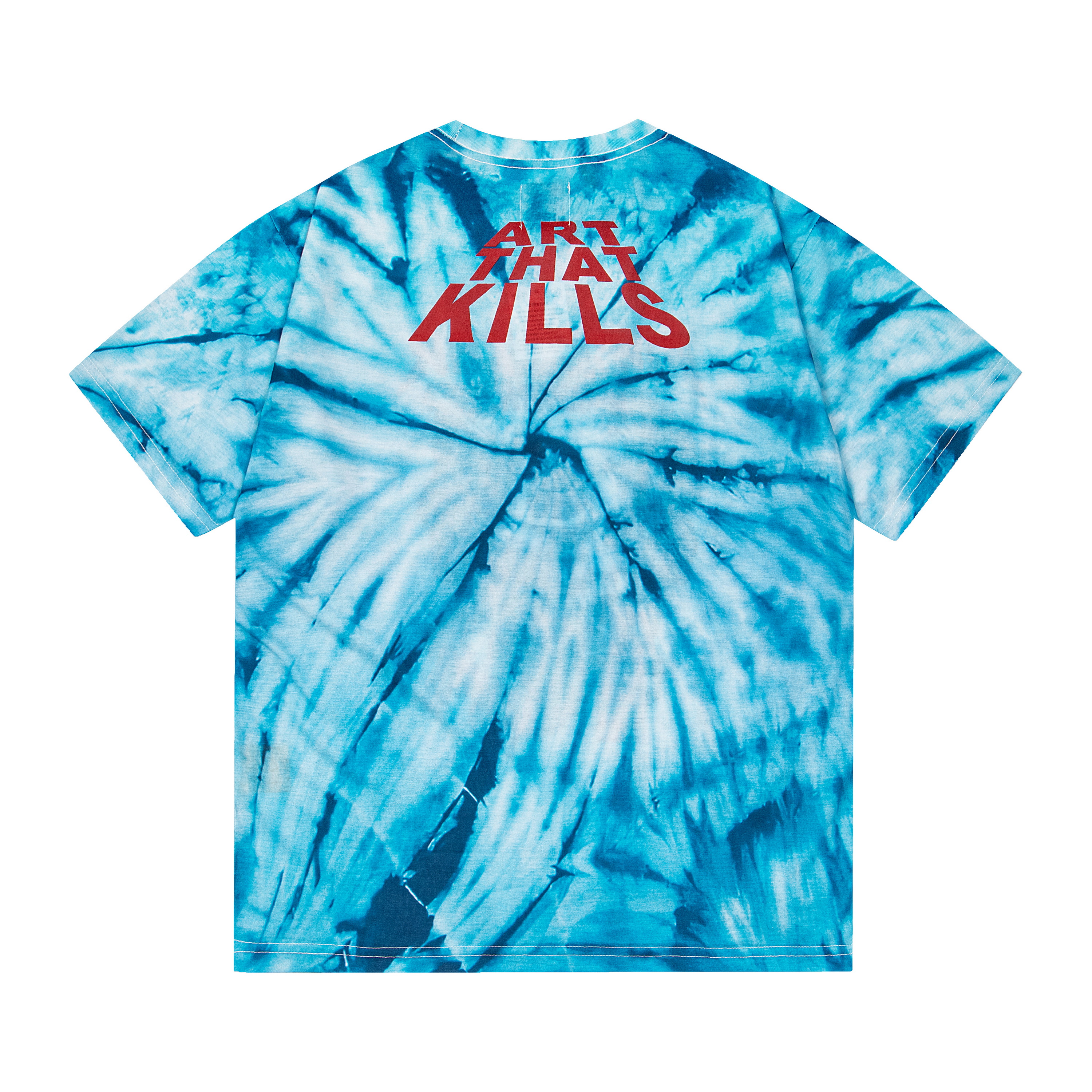 Gallery Dept. Tie-dye Washed T-shirt Blue G475#