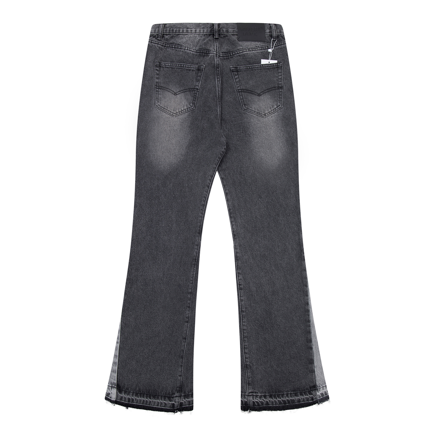 Gallery Dept. Splash Ink Ripped Washed Dark Grey Jeans YC00120