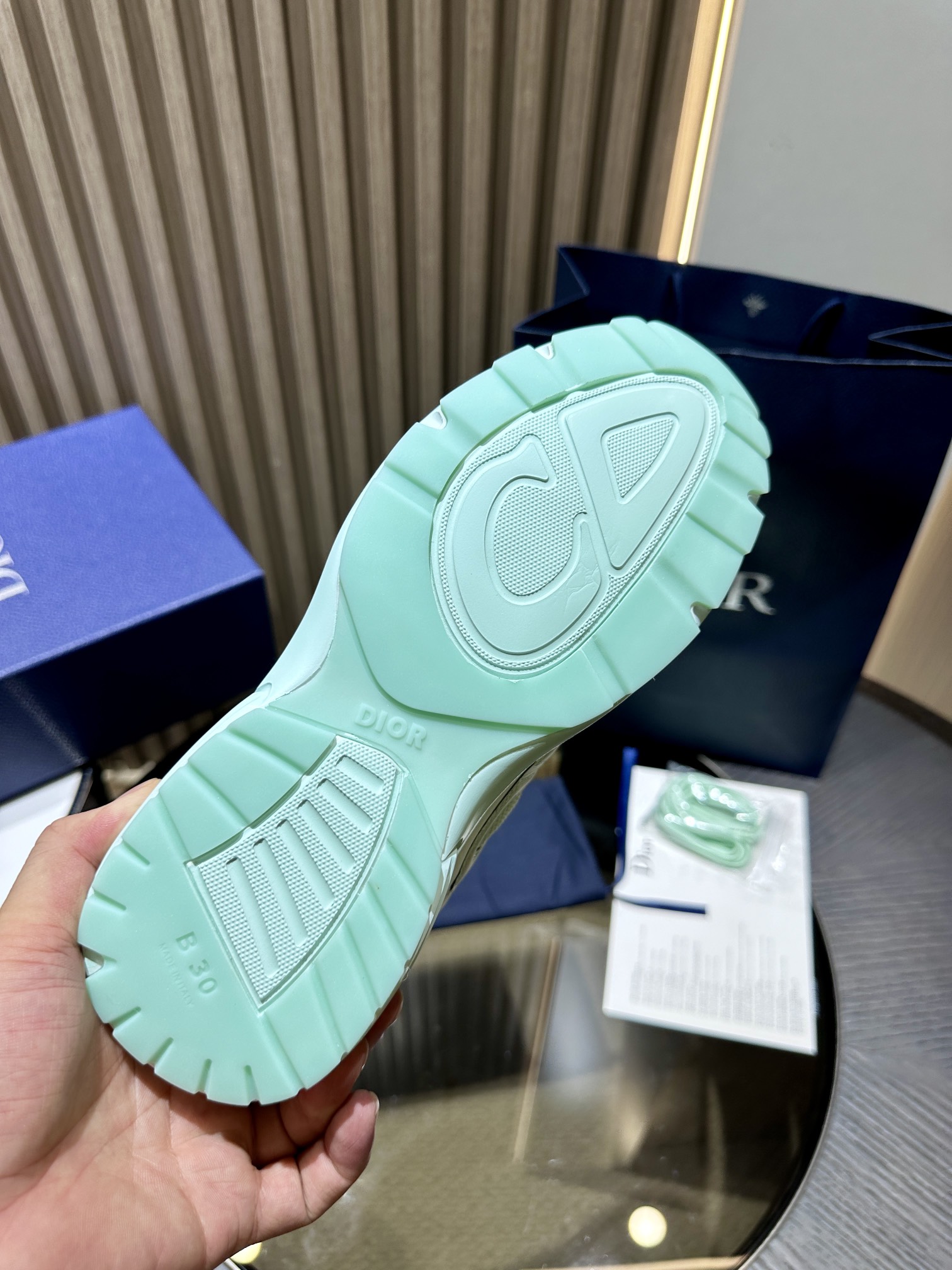 Dior x Stone Island B30 Sneaker Light Green 3SN279ZAN_H440