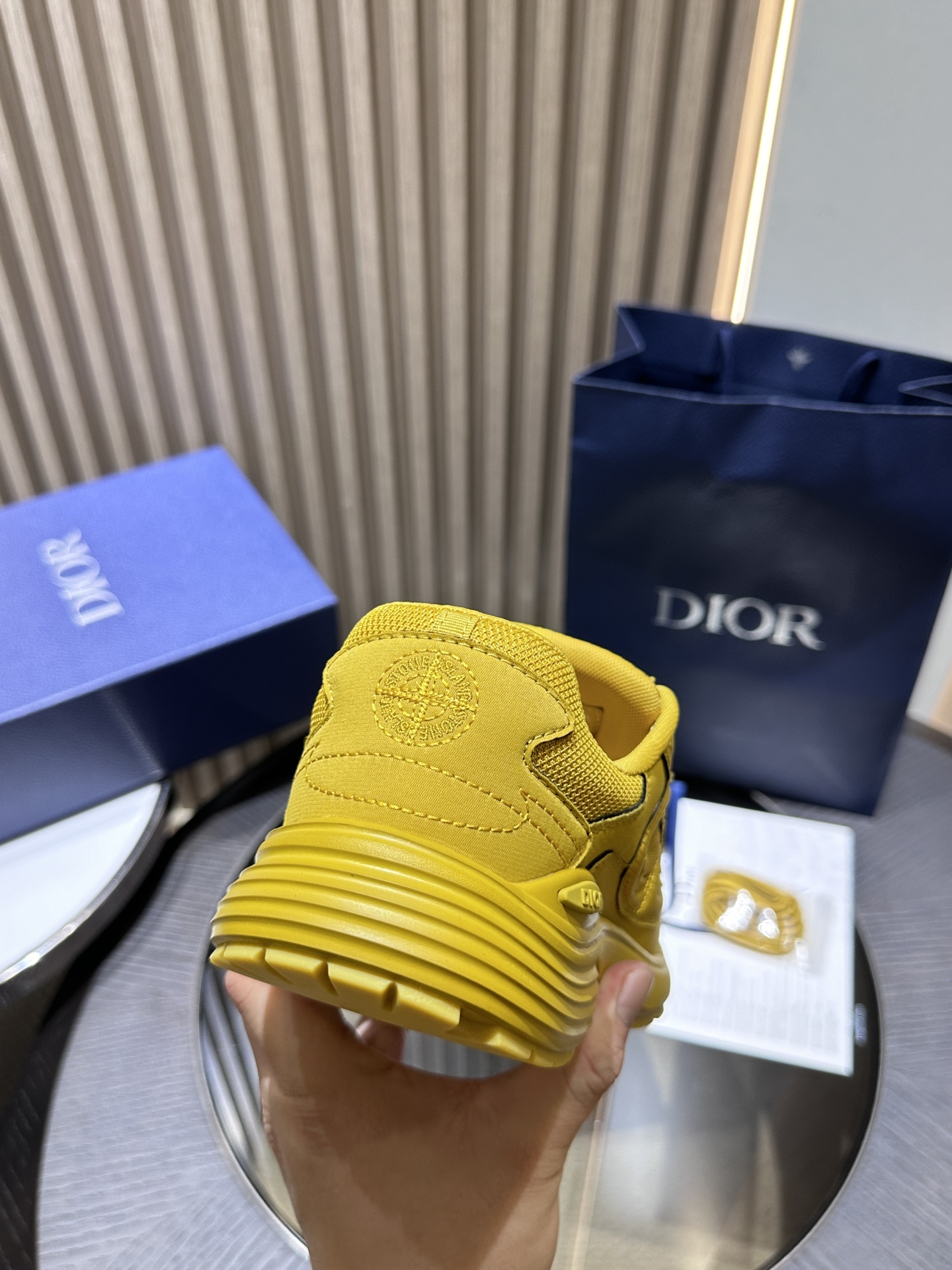 Dior x Stone Island B30 Sneaker Yellow  3SN279ZAN_H225