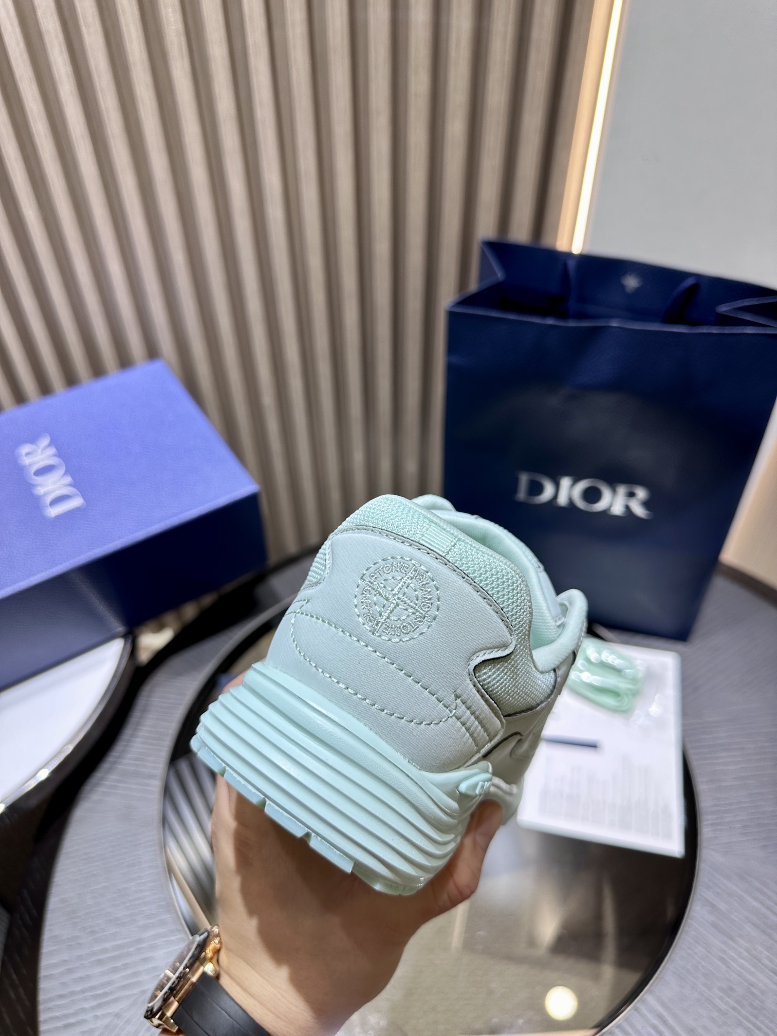 Dior x Stone Island B30 Sneaker Light Green 3SN279ZAN_H440