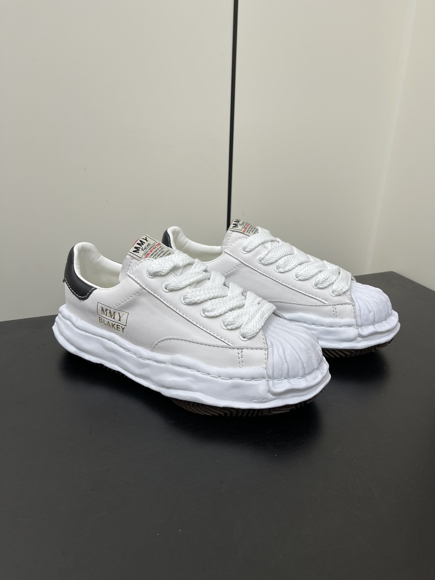 Maison Mihara Yasuhiro Blakey OG Sole Leather Low White A06FW702