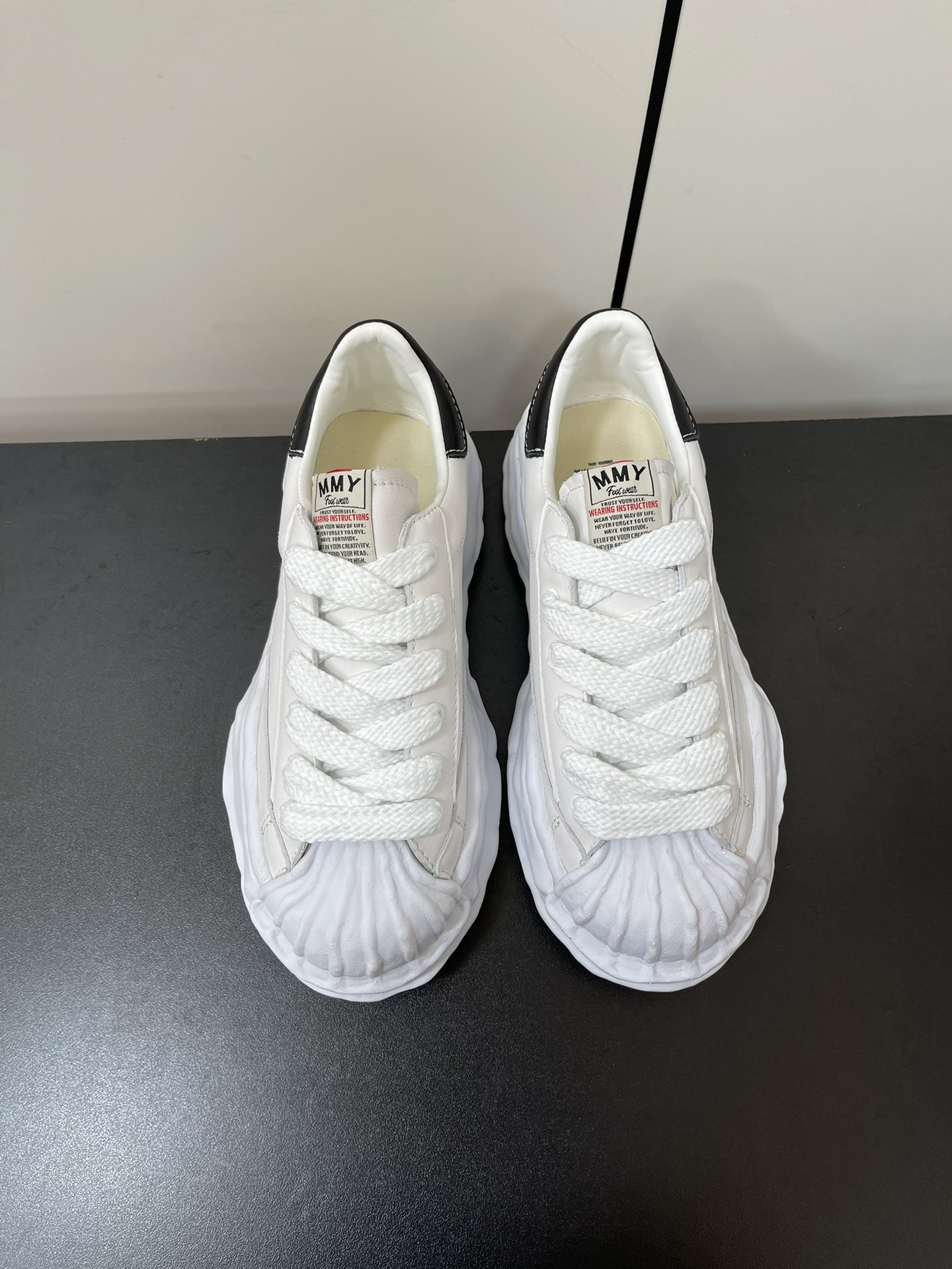 Maison Mihara Yasuhiro Blakey OG Sole Leather Low White A06FW702