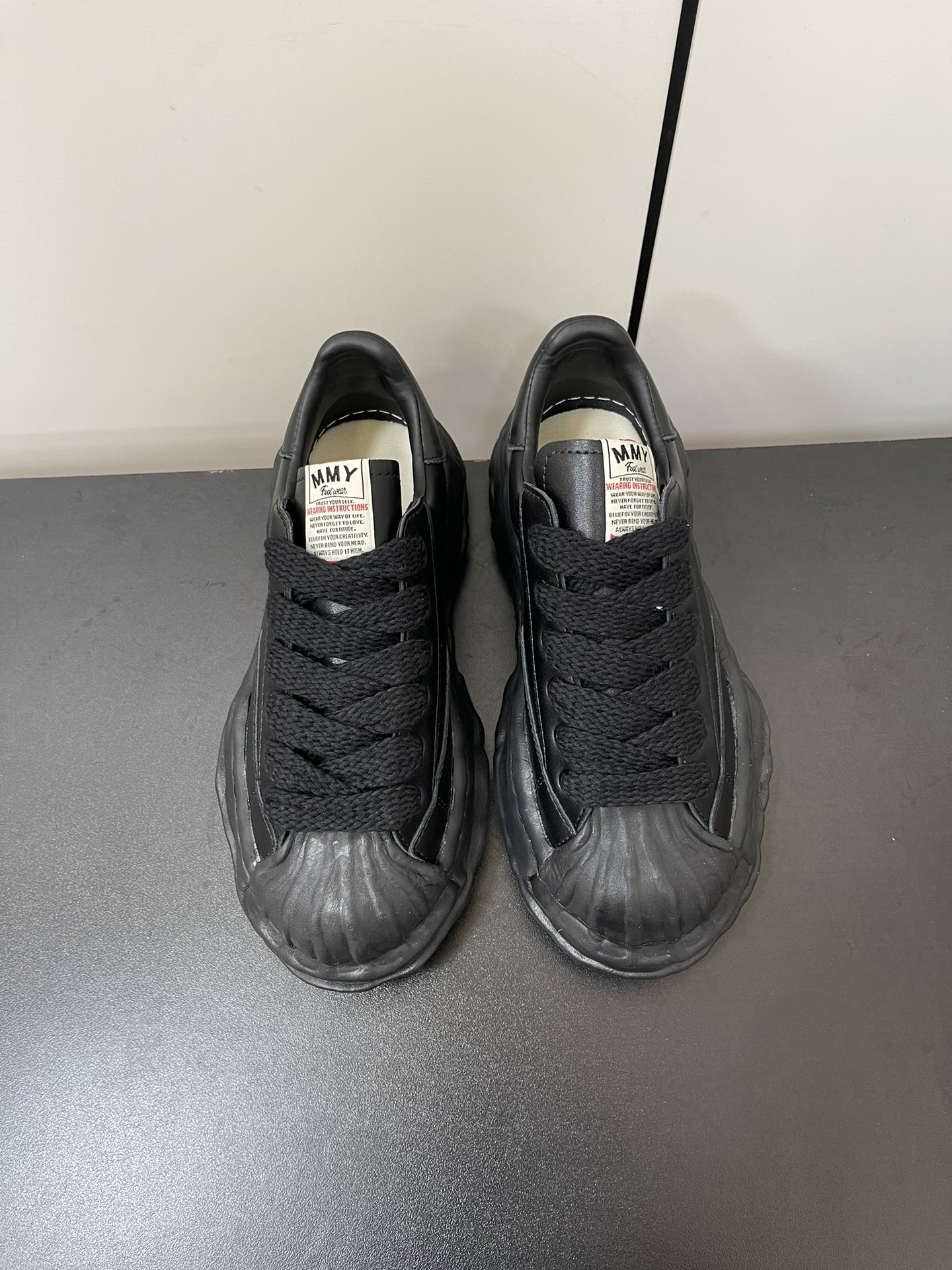 Maison Mihara Yasuhiro Blakey OG Sole Leather Low Black A06FW702-BLK