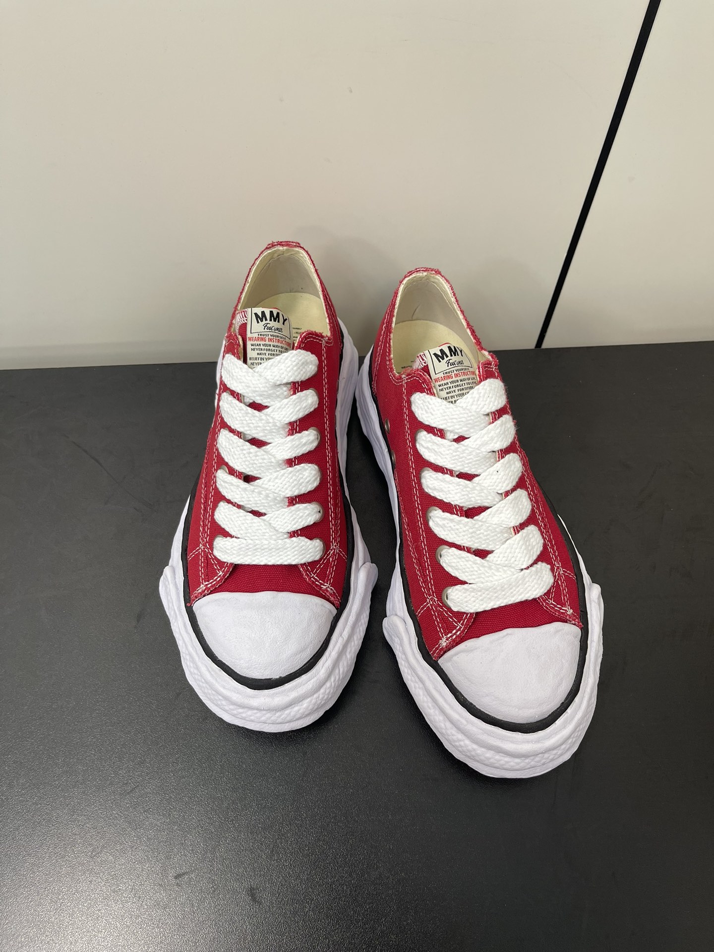 Maison Mihara Yasuhiro Peterson OG Sole Canvas Low Red A01FW702-RED