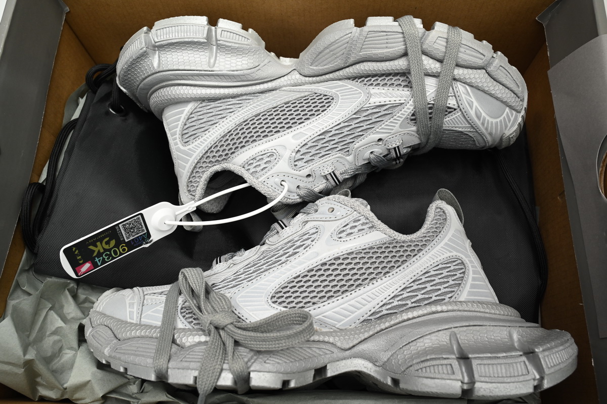 Balenciaga 3XL Silver Light Gray 734731 W3XLR 1281