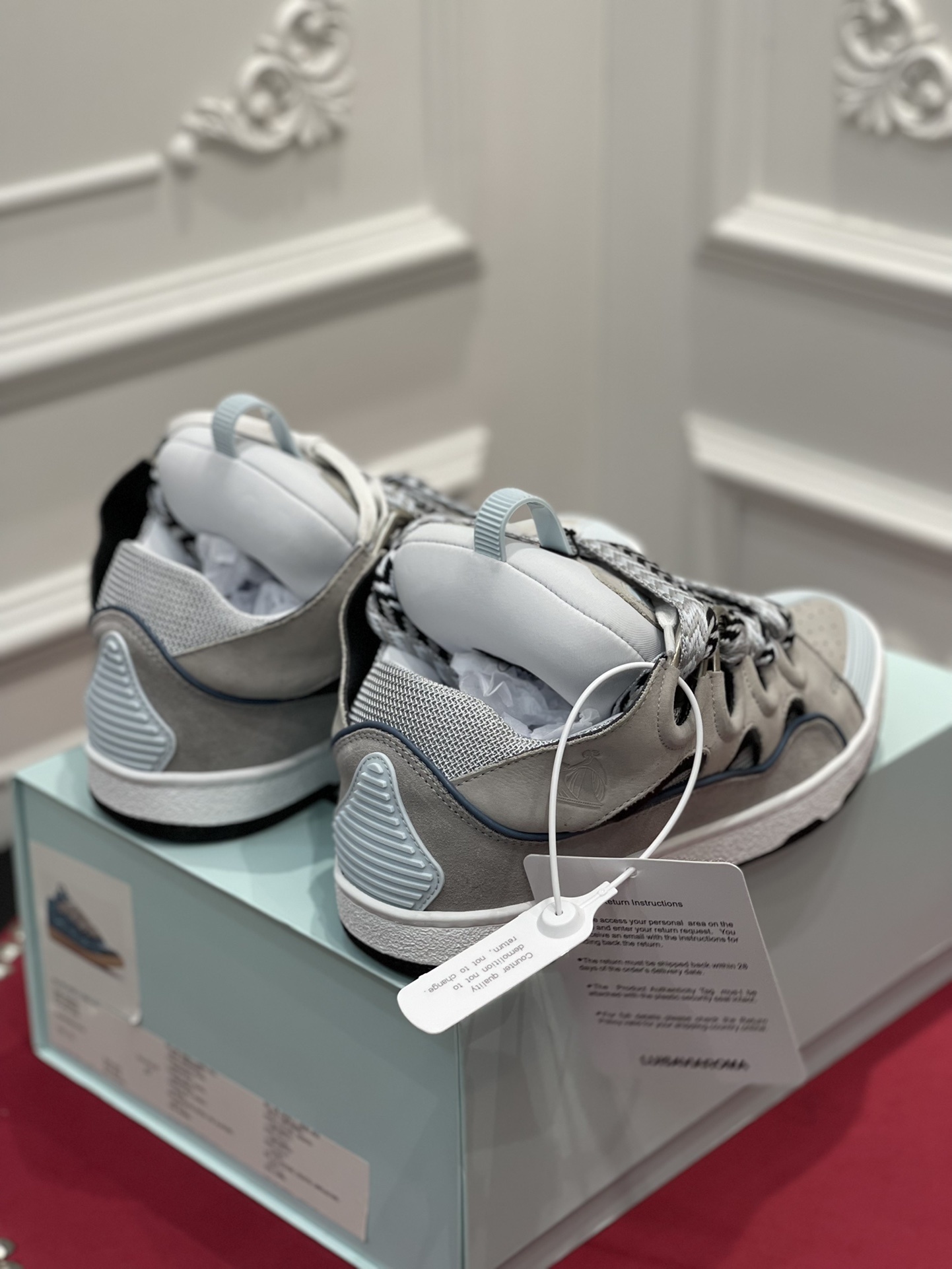 Lanvin Wmns Curb Sneakers ‘Grey’