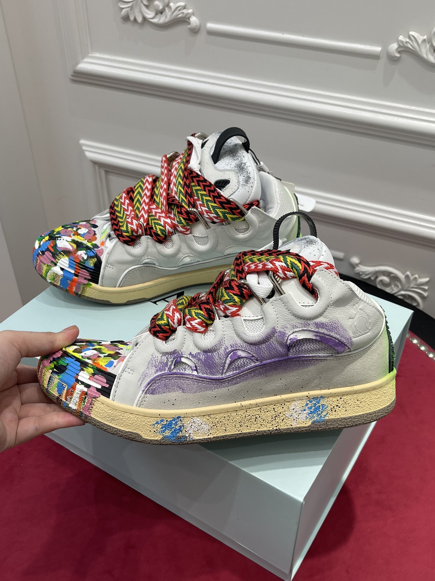 Gallery Dept. x Lanvin Curb ‘Paint Drip – Optical White’