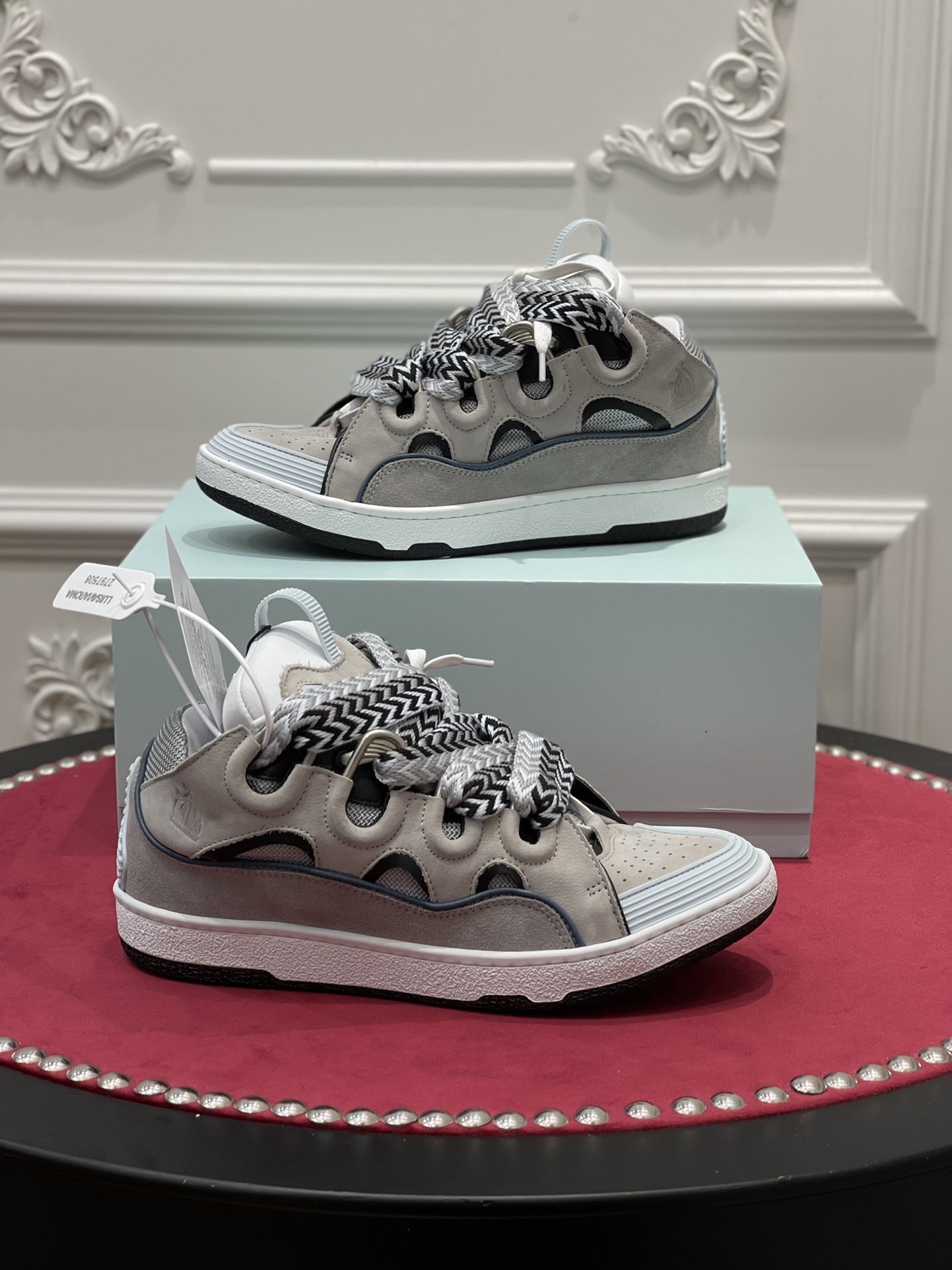 Lanvin Wmns Curb Sneakers ‘Grey’
