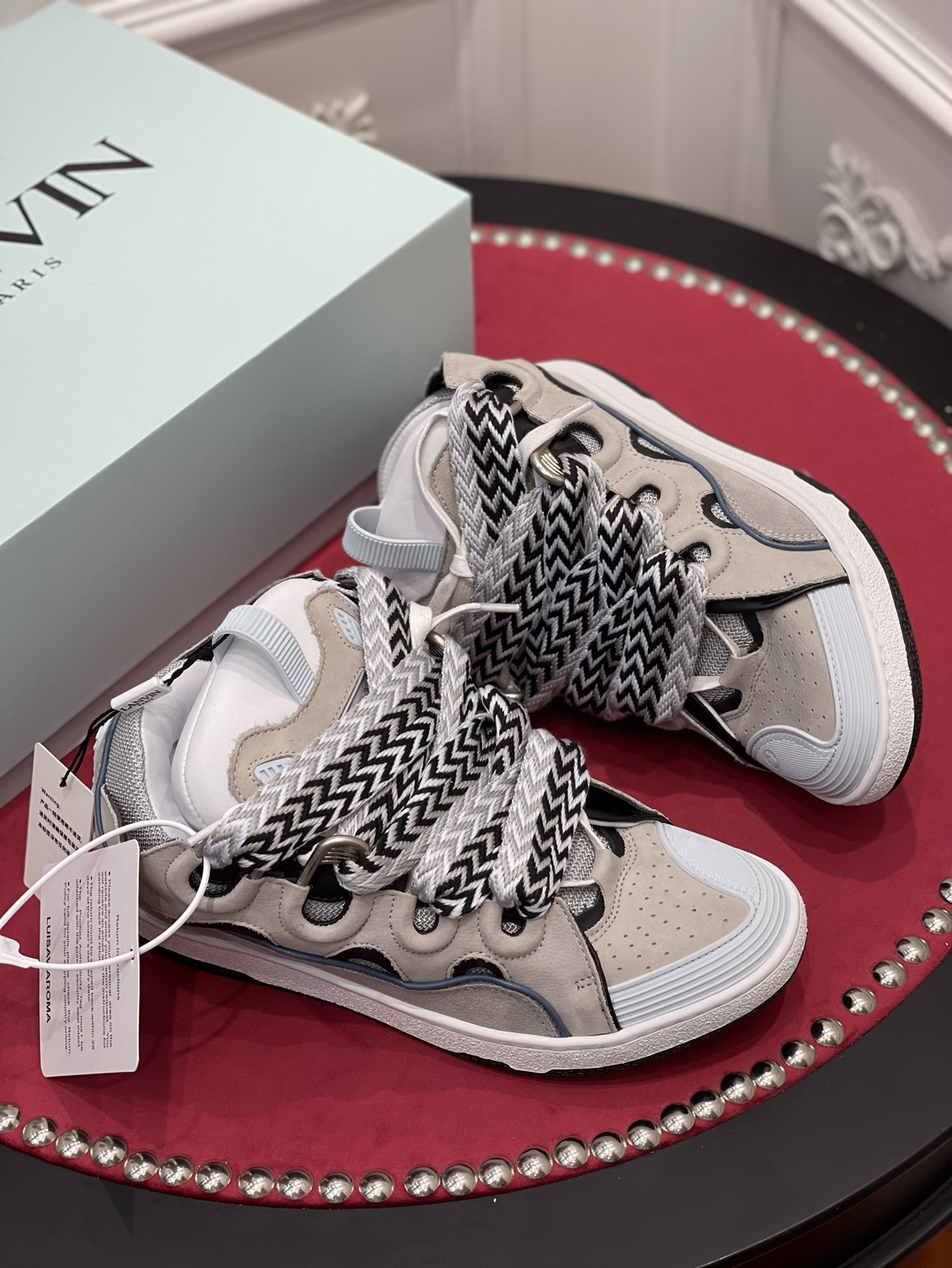 Lanvin Wmns Curb Sneakers ‘Grey’